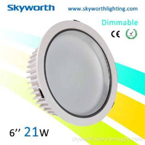 LED Down Lamps AC180-220V 4.5W-28W CE & RoHS Dimmable